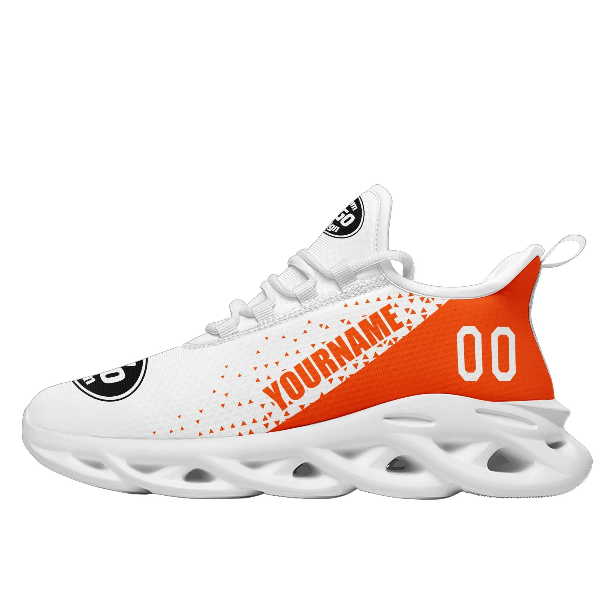 Corporate Gifts,Custom White Orange Jersey MaxSoul Shoes and Hat Combo Offer Personalized ZH-D0b0087-a