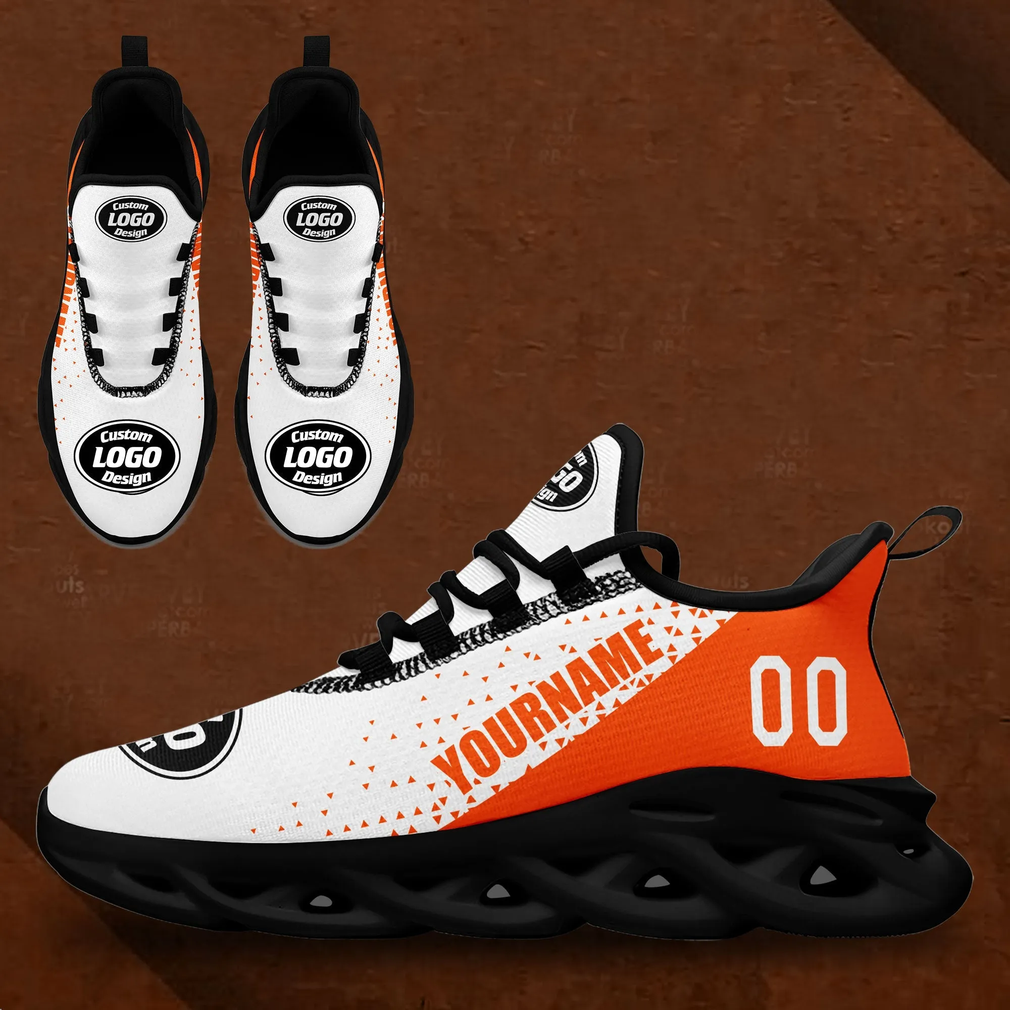 Corporate Gifts,Custom White Orange Jersey MaxSoul Shoes and Hat Combo Offer Personalized ZH-D0b0087-a