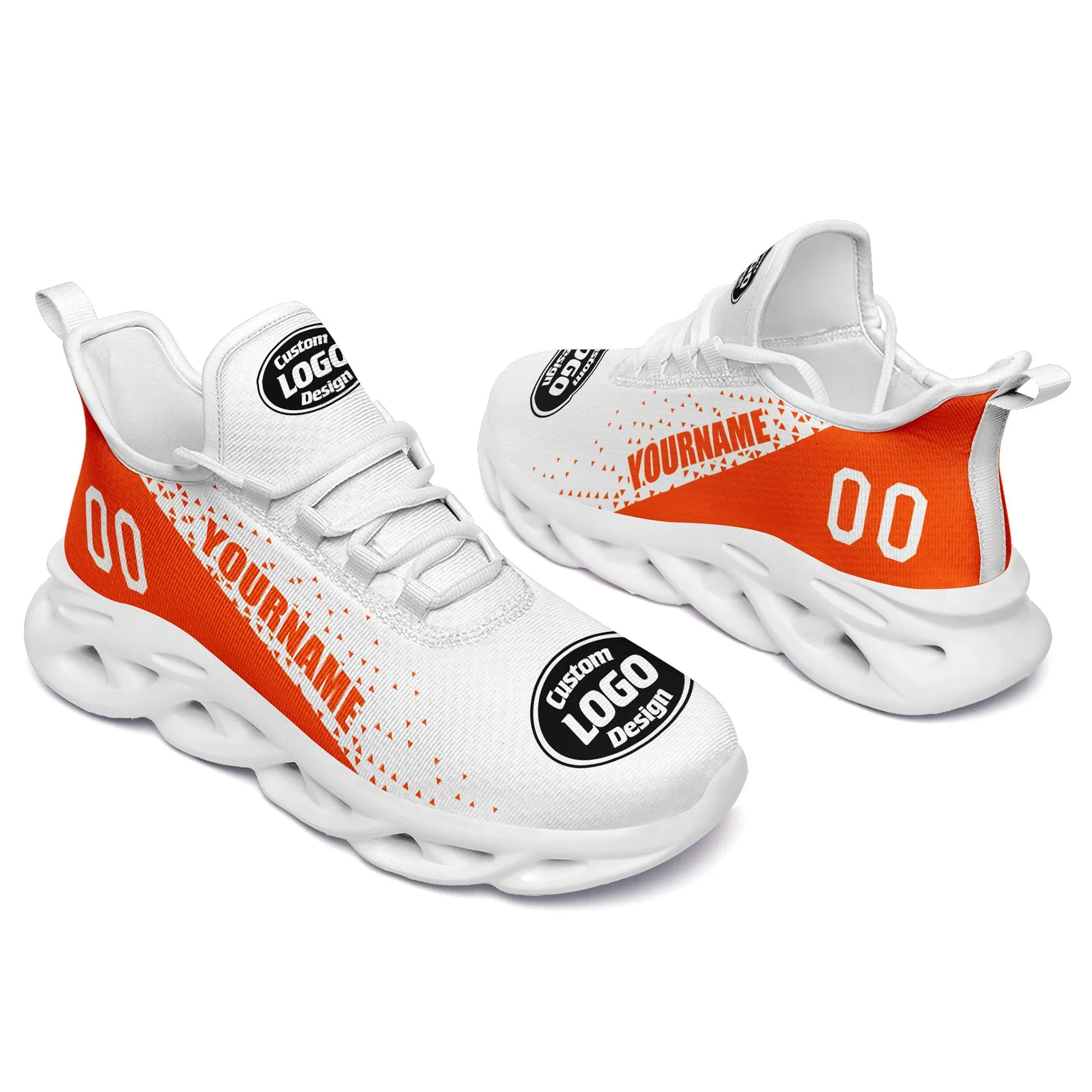 Corporate Gifts,Custom White Orange Jersey MaxSoul Shoes and Hat Combo Offer Personalized ZH-D0b0087-a