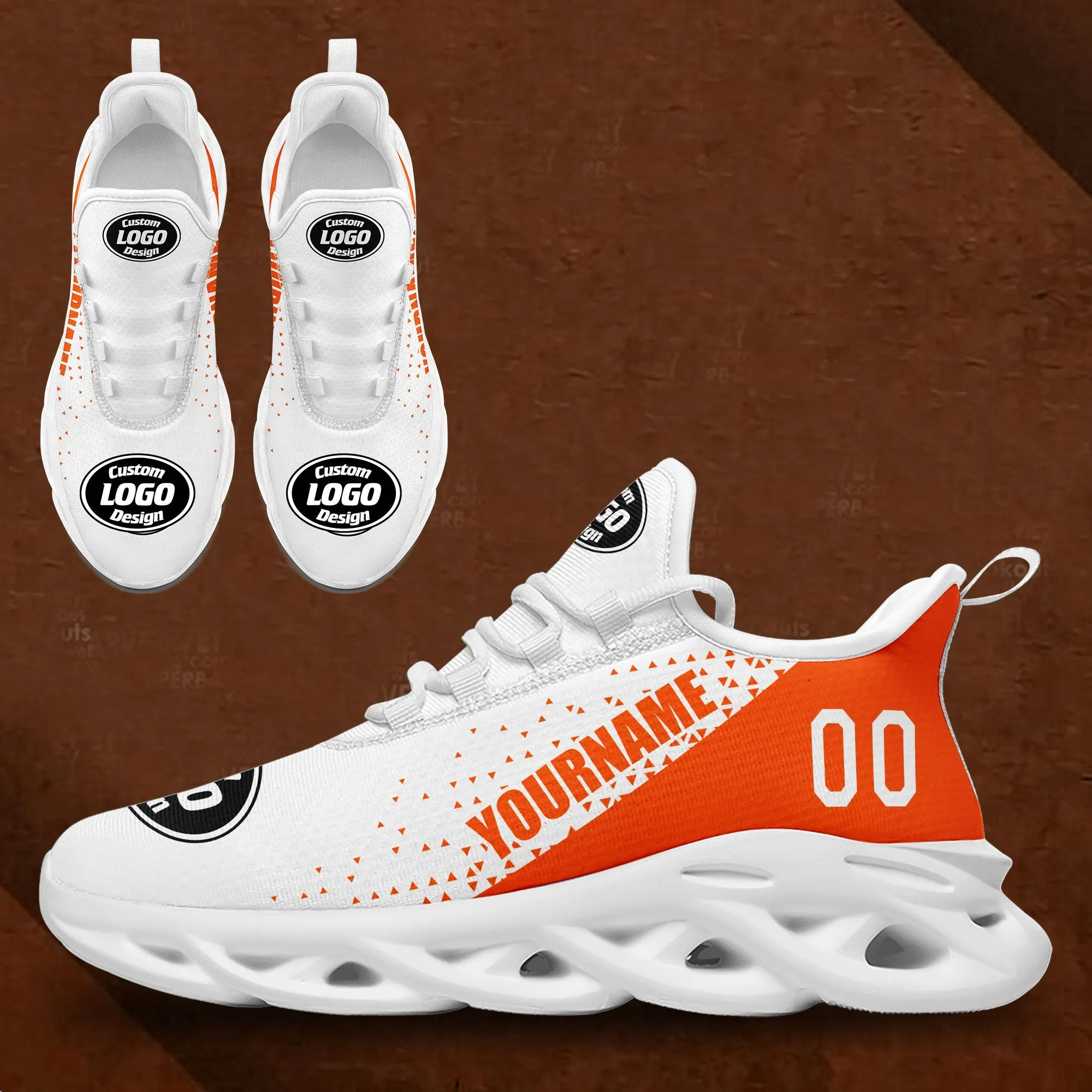 Corporate Gifts,Custom White Orange Jersey MaxSoul Shoes and Hat Combo Offer Personalized ZH-D0b0087-a