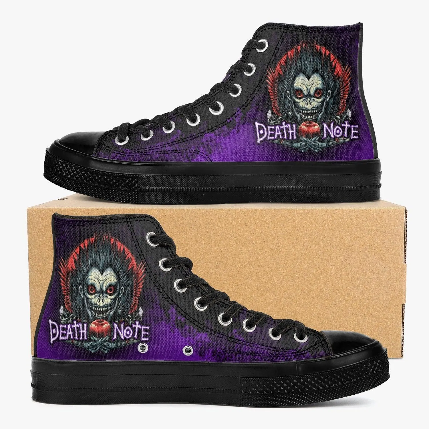 Death Note Ryuk Purple Black A-Star High Anime Shoes