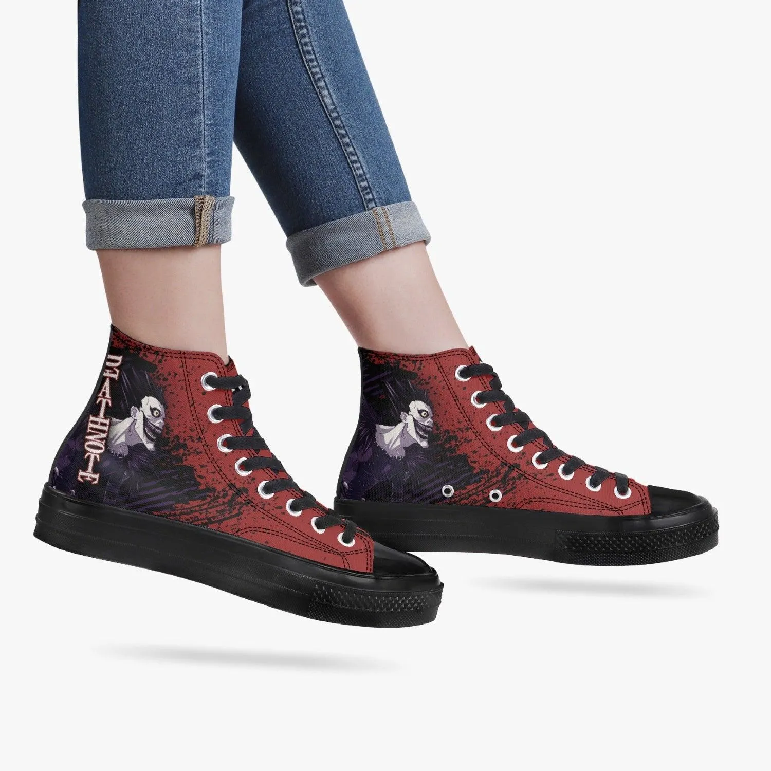 Death Note Ryuk Red Black A-Star High Anime Shoes