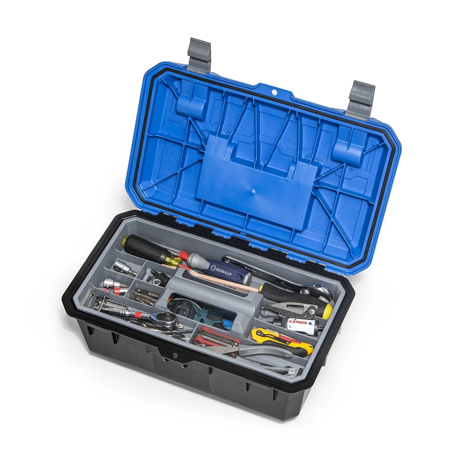 Decked CrossBox Blue | Dimensions 17.5" x 10.75" x 7.75" | Weight Capacity 40 lbs