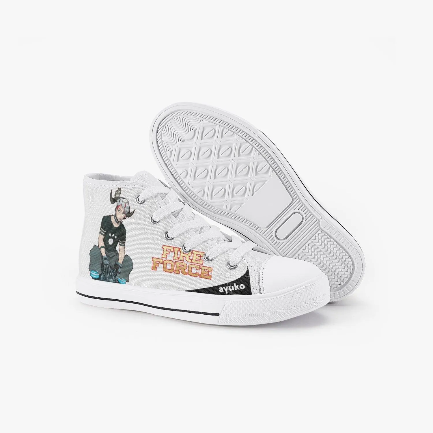 Fire Force Vulcan Kids A-Star High Anime Shoes