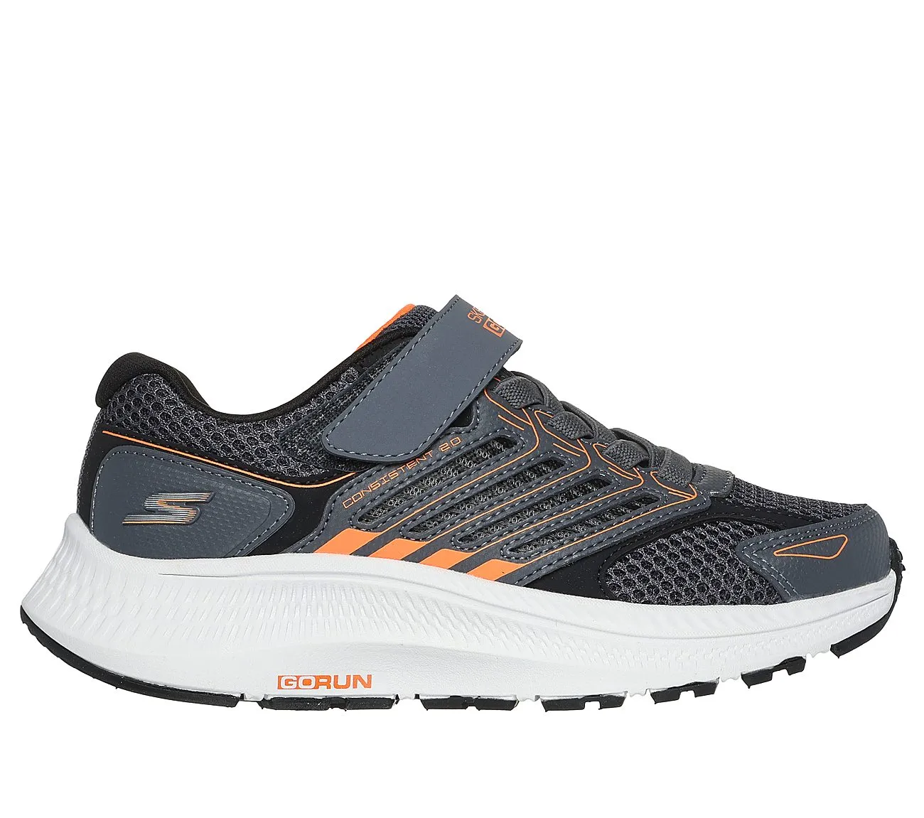 GO RUN CONSISTENT 2.0 - CHARCOAL ORANGE