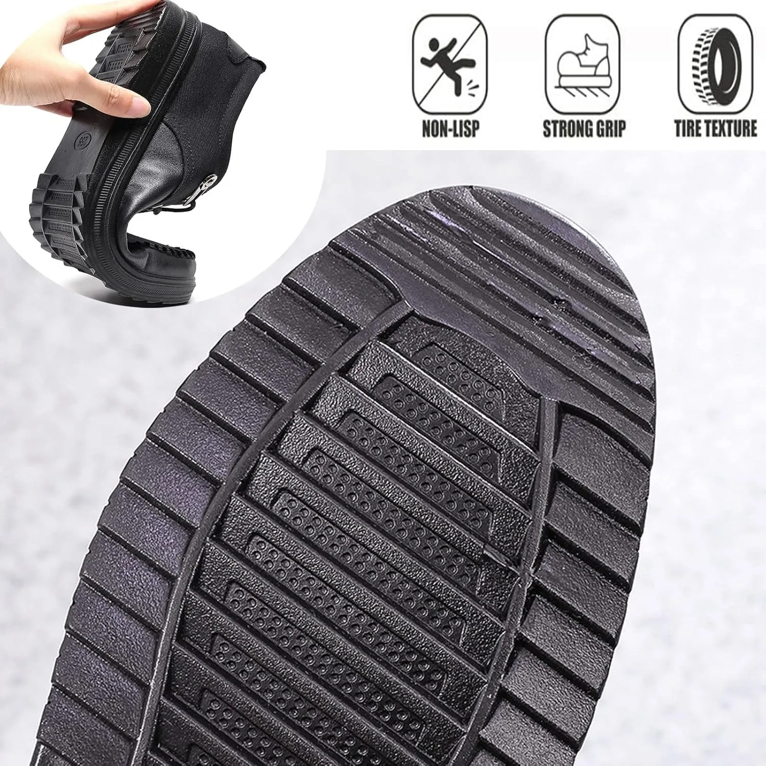 Mens Leather Lace Up Low Top Casual Loafer, Outdoor Anti-Slip Breathable Lightweight Comfort Driving Travel Walkingshoes