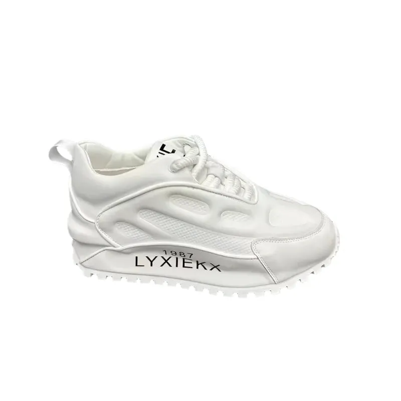Men’s Luxury Chunky Sneakers - Genuine Leather Air Cushion Platform Shoes | Fashion Casual Height-Increasing Board Shoes