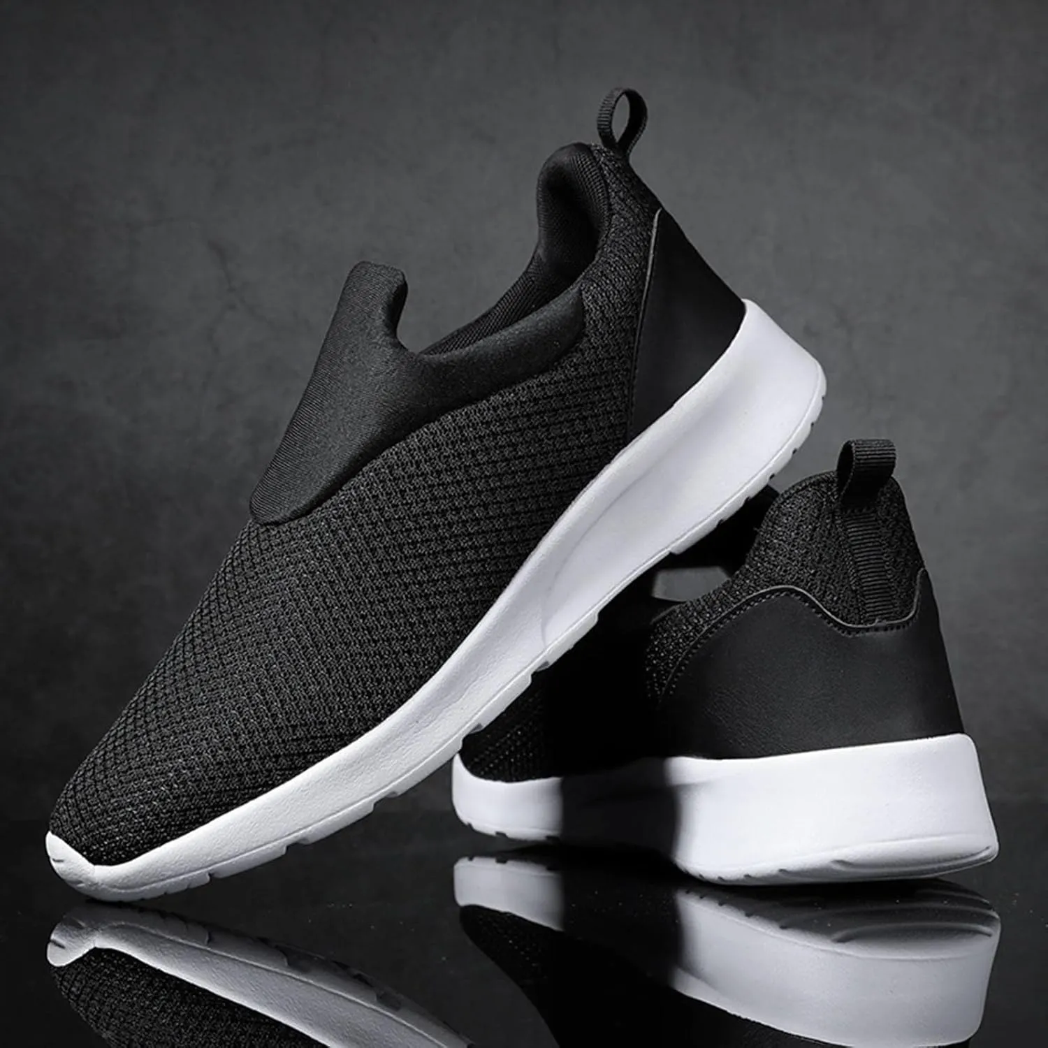 Men's Non Slip Running Shoes Ultra Light Breathable Casual Walking Shoes Fashion Sneakers Mesh Workout Sports Shoes