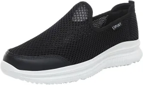 Mens Running Shoes Slip-on Walking Tennis Sneakers Lightweight Breathable Casual Soft Sole Mesh Workout Sports Shoes