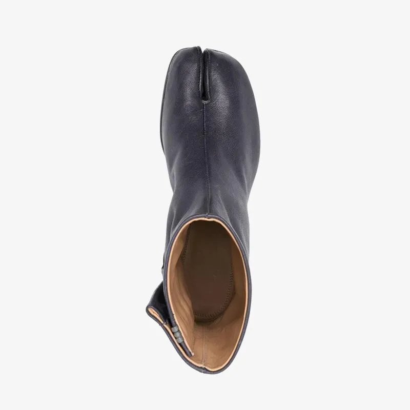 Midnight Leather Ankle Boots