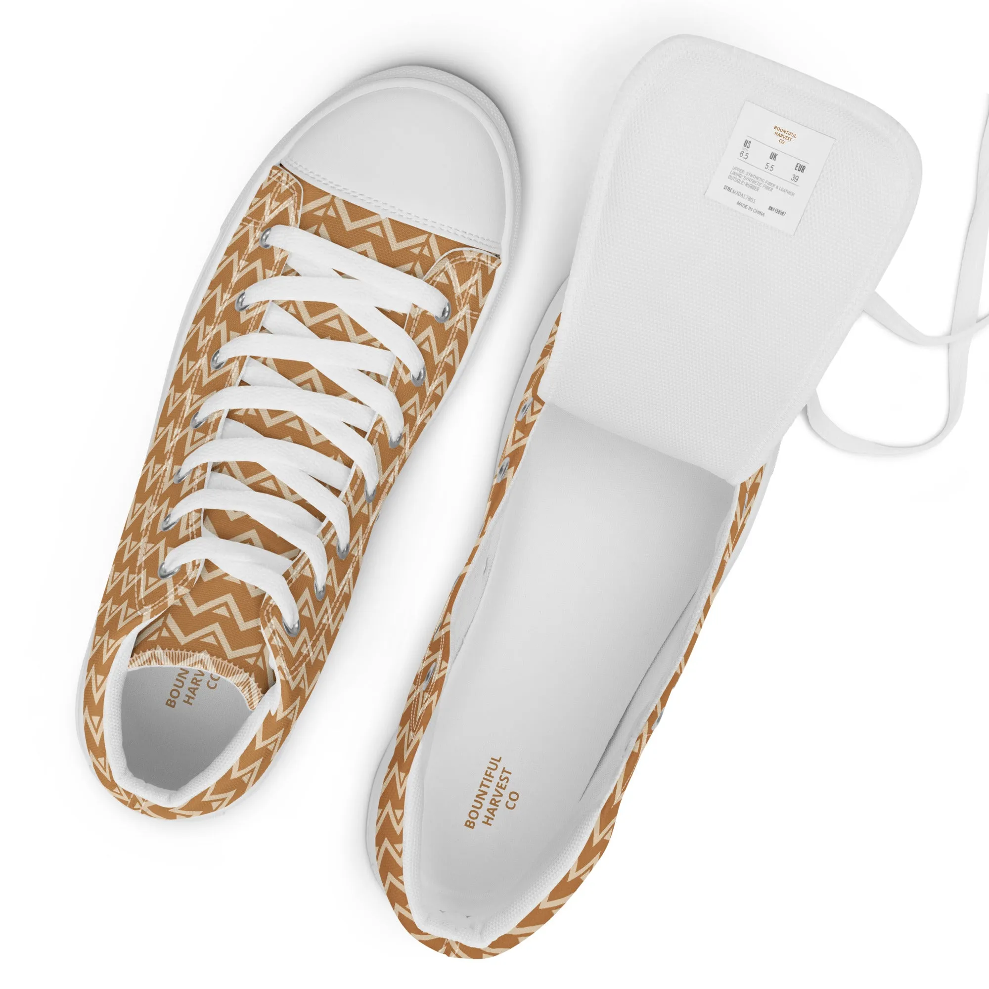 MONTAGUE Men’s high top canvas shoes