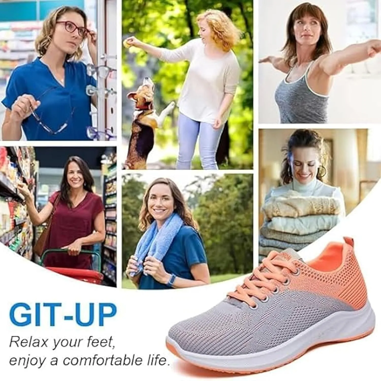 Orthopedic Shoes for Women Running Walkingshoes Comfort Orthowear Wide Toe Box Tennis Shoes Lightweight Slip On Zapatos Ortopédicos para Mujer