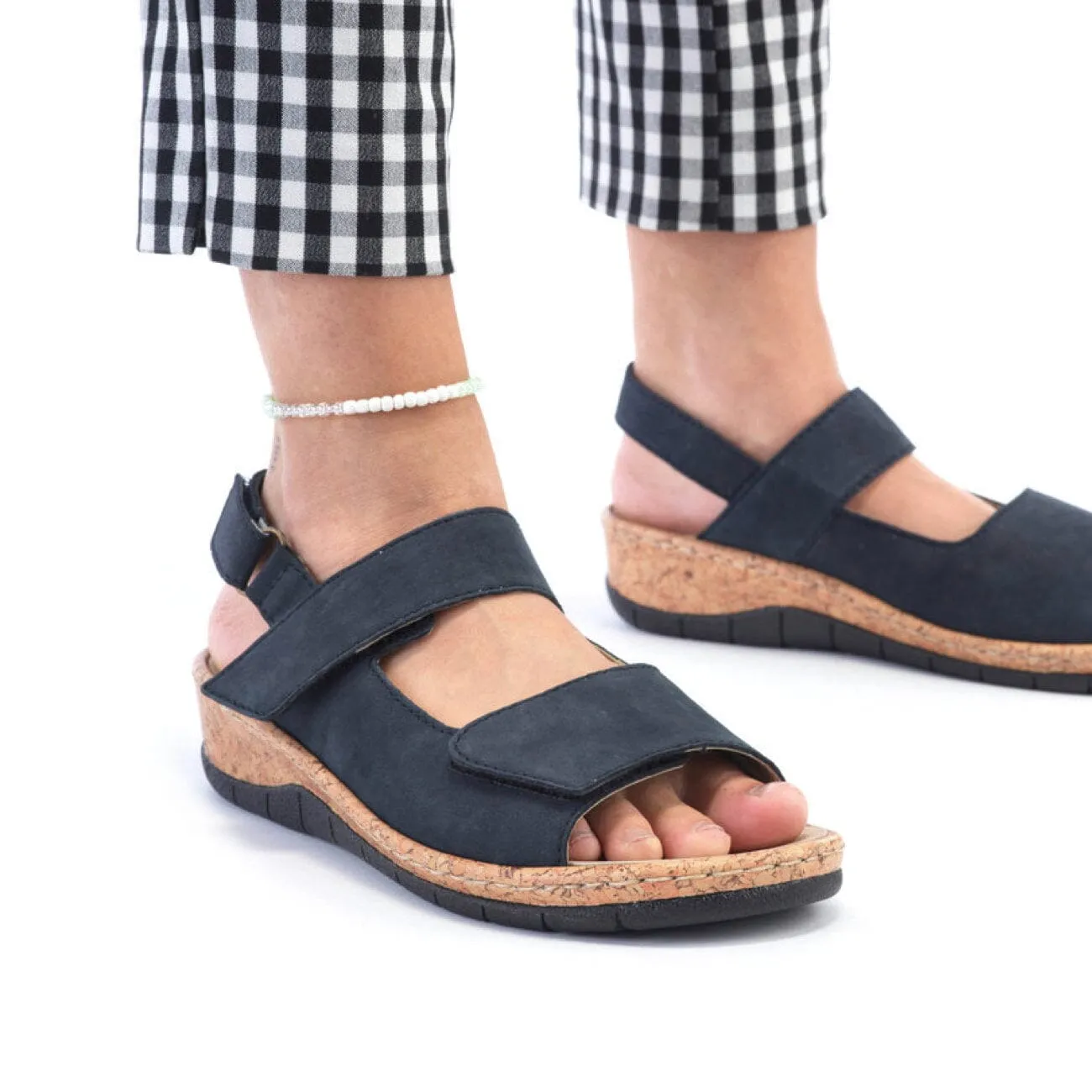 Rieker Pazifik Sandal Leather Navy