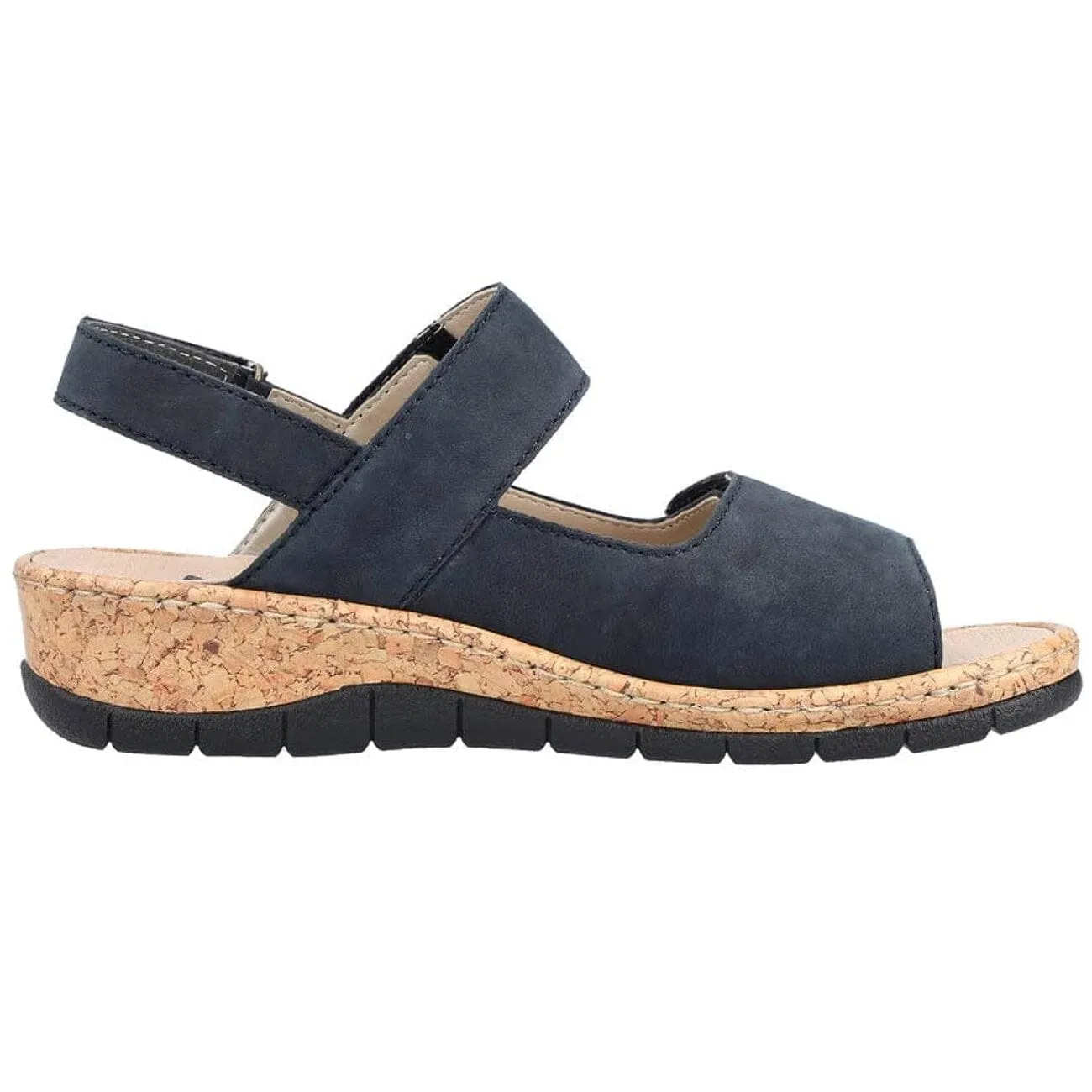 Rieker Pazifik Sandal Leather Navy