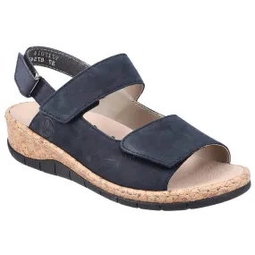 Rieker Pazifik Sandal Leather Navy