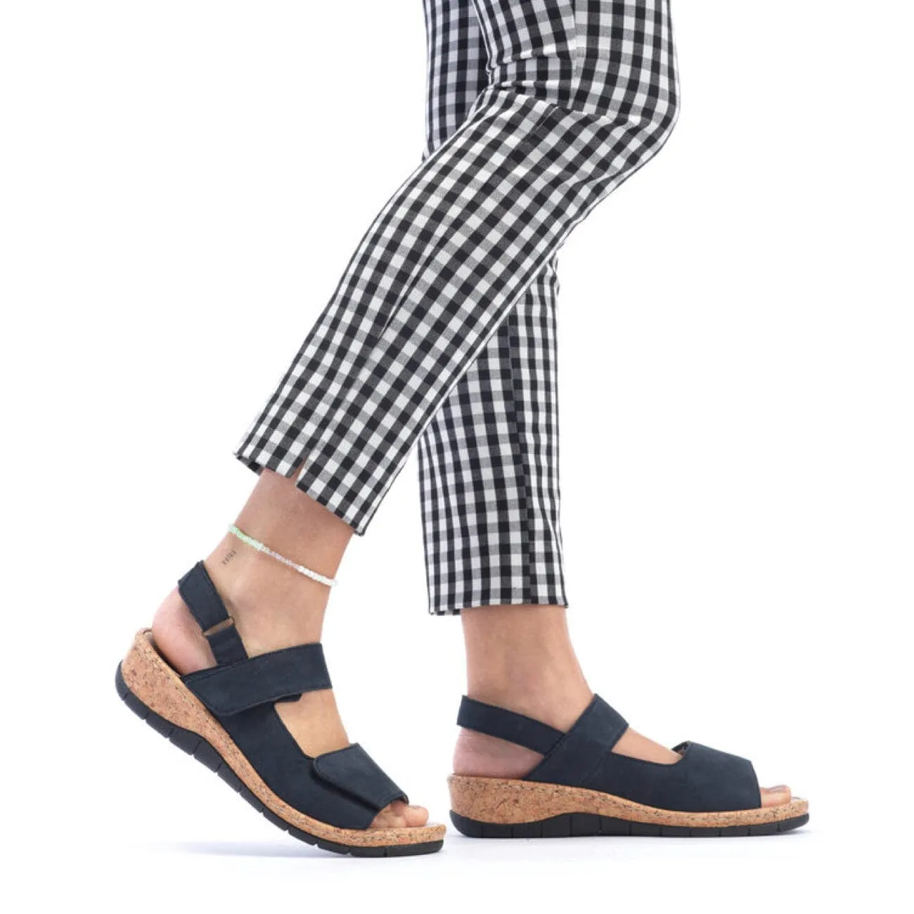 Rieker Pazifik Sandal Leather Navy