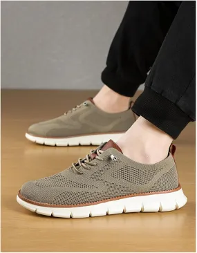 Shoes for Men Mens Casual Dress Oxfords Business Mesh Walking Shoes Tennis Comfortable Sneakers Lightweight Soft Sole & Breathable Fashion Sneakers