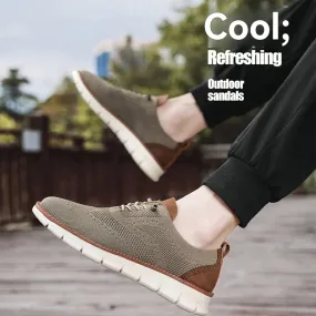 Shoes for Men Mens Casual Dress Oxfords Business Mesh Walking Shoes Tennis Comfortable Sneakers Slip On Boat Shoes Lightweight Soft Sole & Breathable Fashion Sneakers