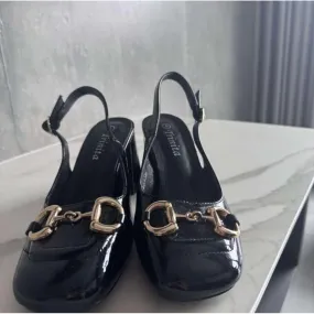 Square Toe Chunky Heel Shoes
