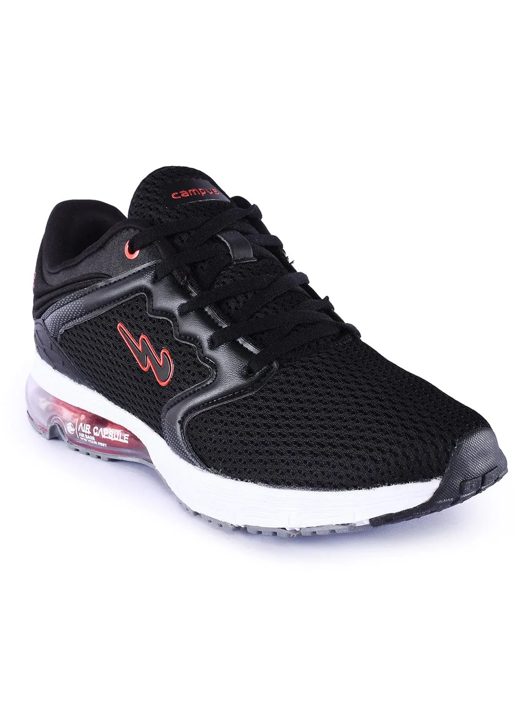 STREME Black Men's Sports Shoes