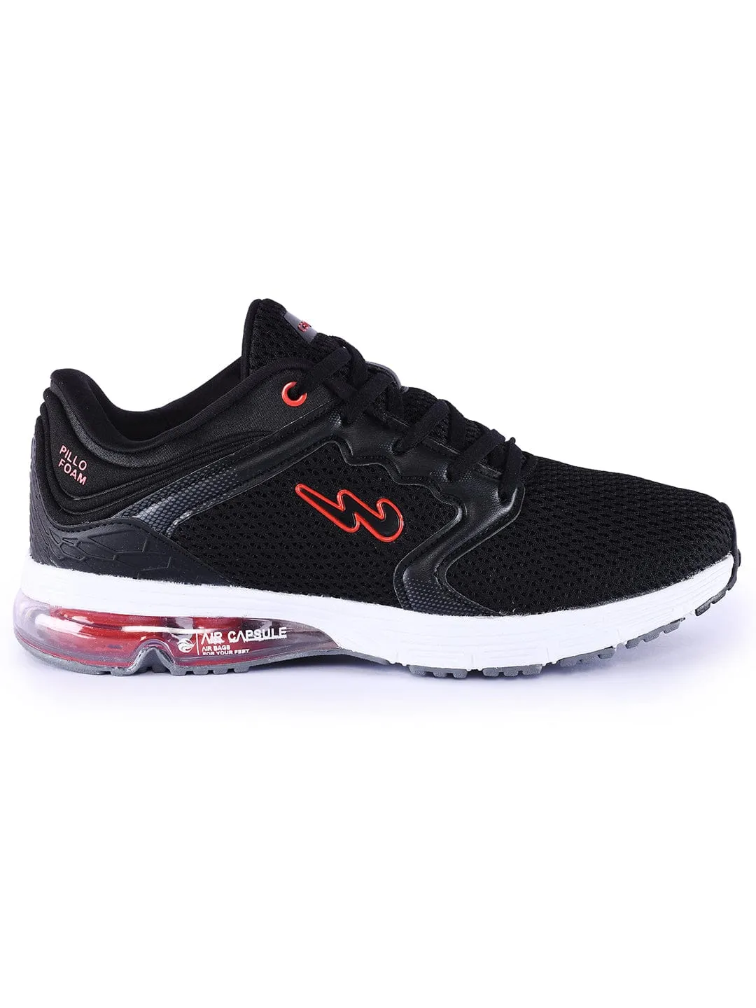 STREME Black Men's Sports Shoes
