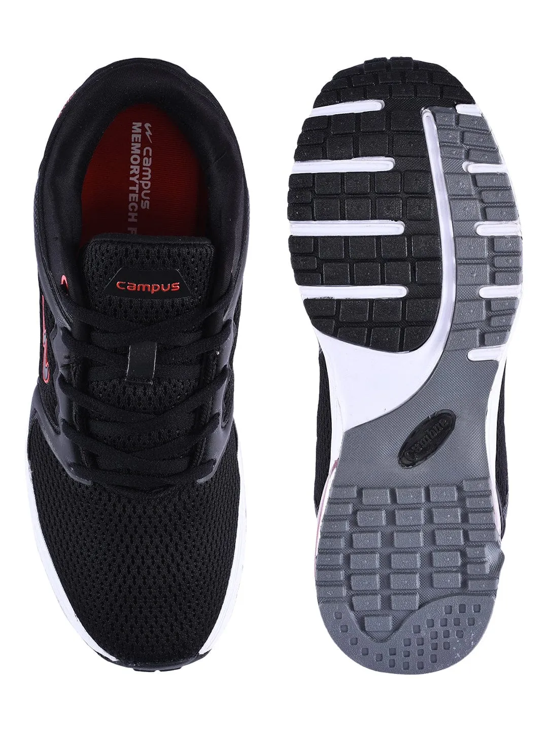 STREME Black Men's Sports Shoes