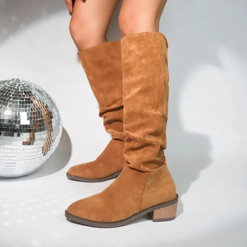 Trendy Chic Casual Elegant Warm Cozy Comfortable Knee High Boots